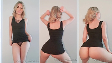 alinity dancing mini dress ppv ass tease video