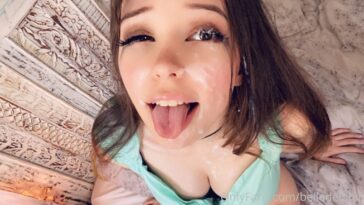belle delphine cum facial