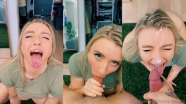 blondeadobo blowjob facial video leaked