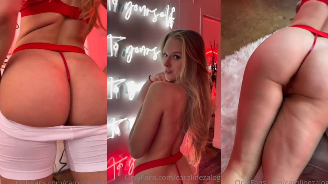 caroline zalog ass tease video leaked