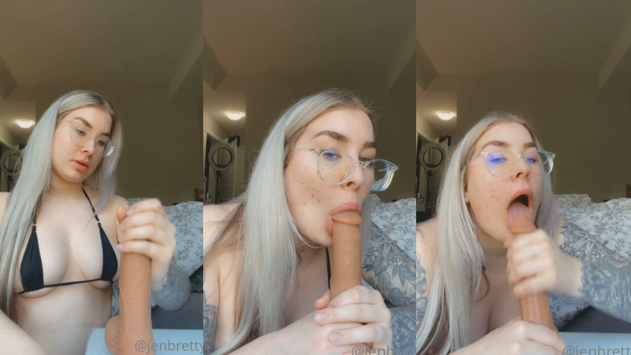 jen brett dildo deepthroat blowjob video leaked