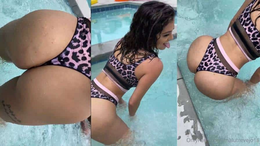 malu trevejo twerking in the pool onlyfans video