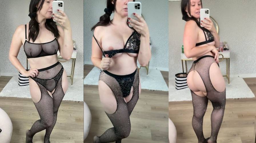 meg turney see through lingerie try on onlyfans video leaked