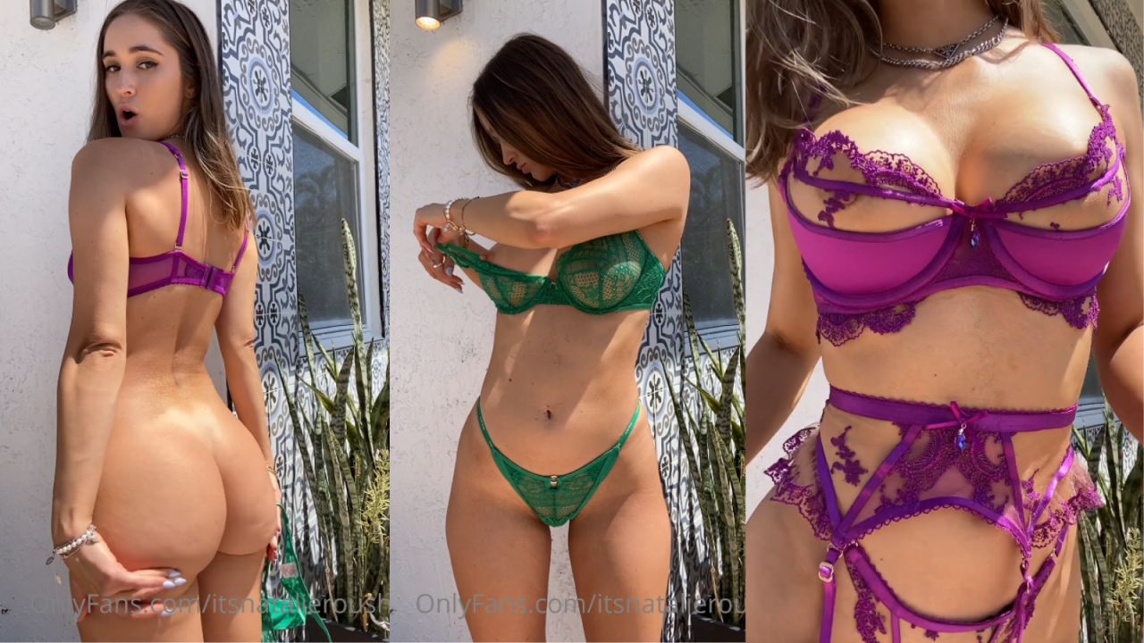 natalie roush lingerie try on haul video leaked