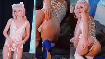 pixiecat nekopara sexy lingerie cosplay tease video