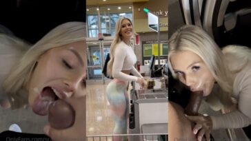 scarlettkissesxo mall park blowjob with facial video leaked