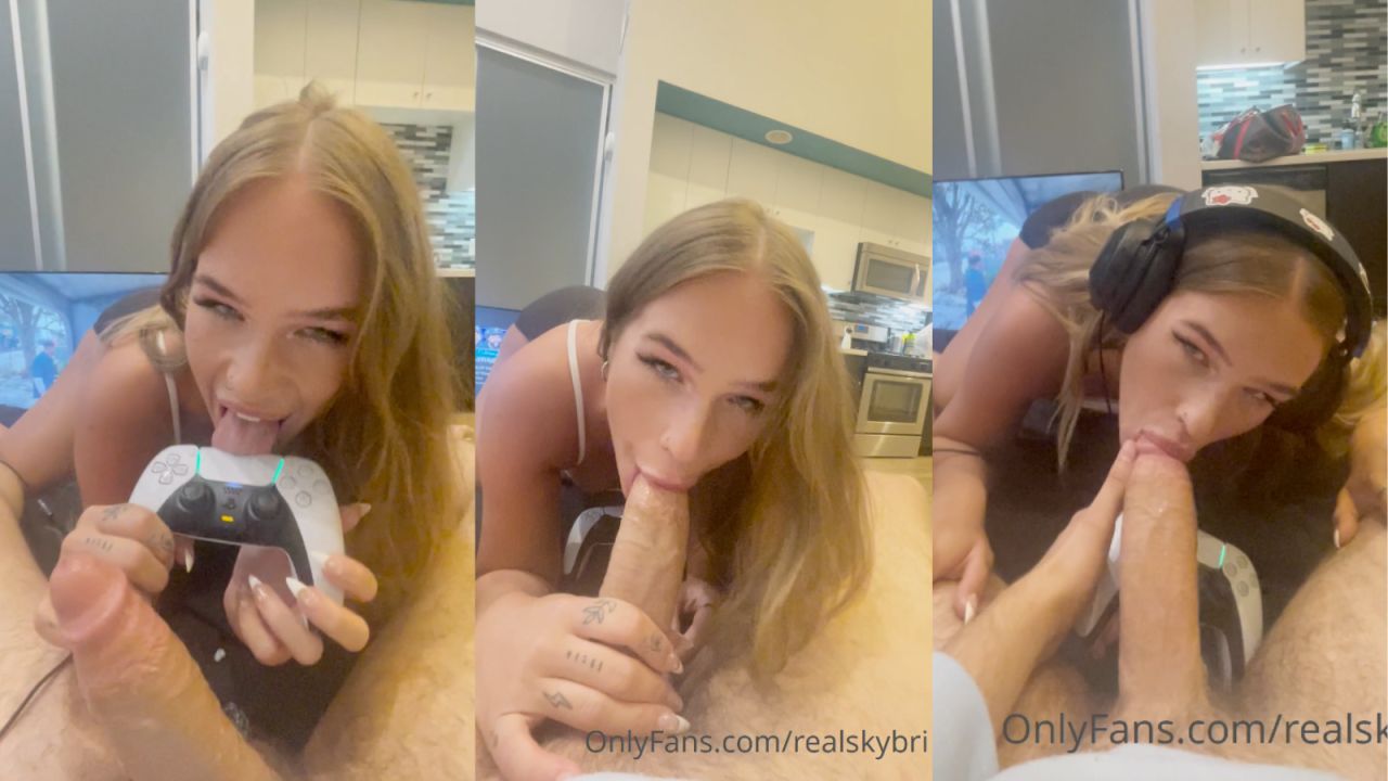 sky bri gamer girl deepthroat video leaked