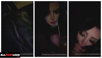 ashley banks onlyfans car blowjob leaked video