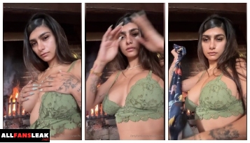 mia khalifa nude fireplace striptease onlyfans video leak